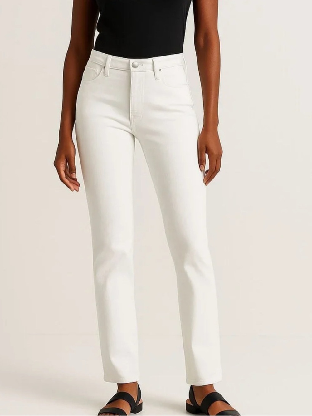 MOTHER White The Smarty Pants Skimp Size 27